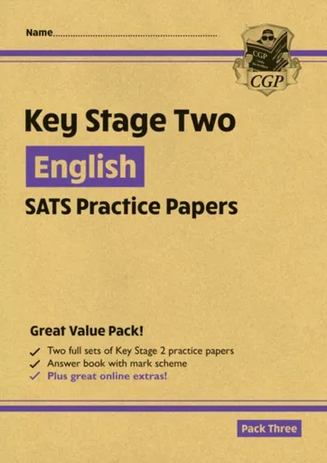 KS2 English Year 6 SATS Practice Papers: Pack 3 - for the 2026 tests (with free Online Extras) - CGP Books