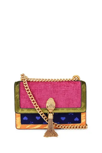 Velurová kabelka Kurt Geiger London Shoreditch