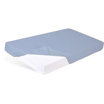 BABYMATEX Prostěradlo ochranné s gumičkou Bamboo světle modré 60x120 cm (5902675062015)