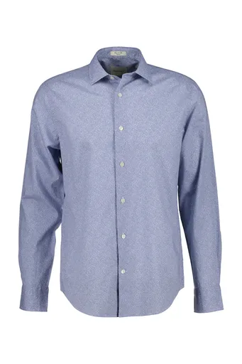 KOŠILE GANT REG POPLIN AOP SHIRT FADED DENIM