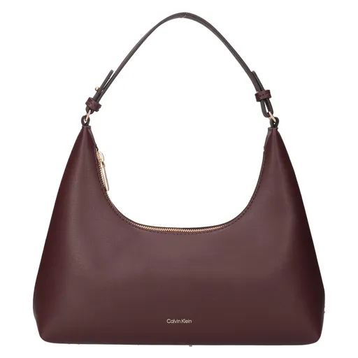 Dámská kabelka přes rameno Calvin Klein Silenc - tmavě hnědá