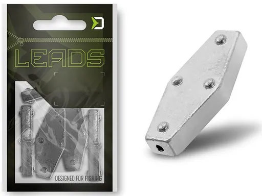 Delphin zátěž leads šestihran s otvorem 5 ks - 20 g