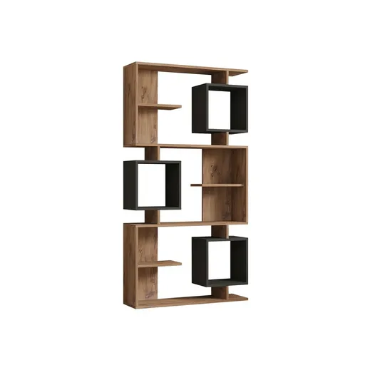 Knihovna Icardi Anthracite and Atlantic Pine