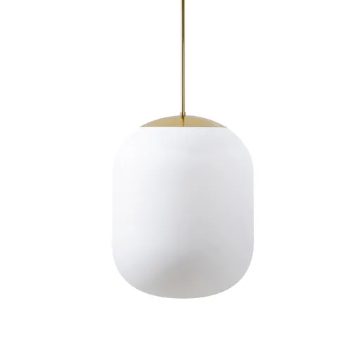 OSMONT TAN62315 TANIA P2 HP závěsné skleněné svítidlo mosaz leštěná / bílá IP40 3000 K 58W LED DALI