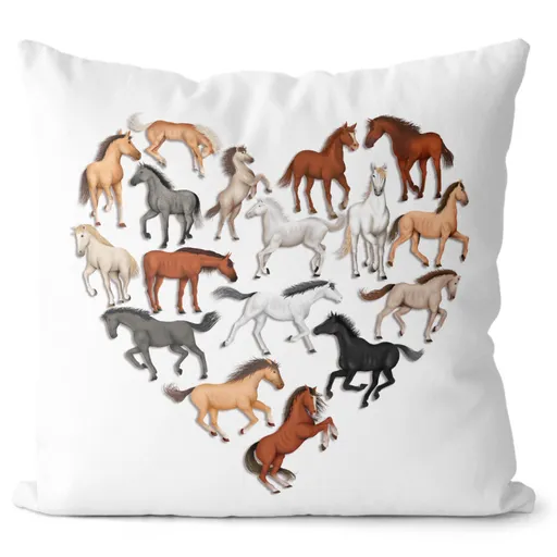 Polštář Horse heart (Velikost: 55 x 55 cm)