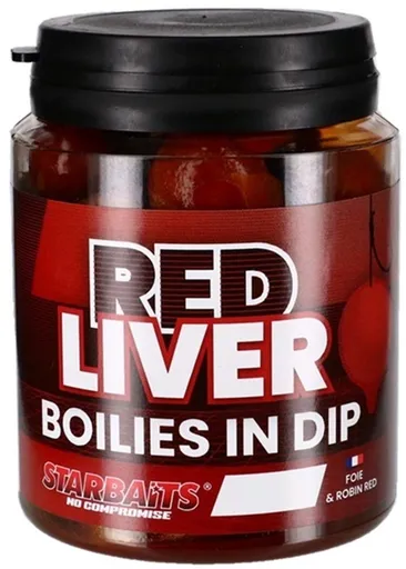 Starbaits Boilies v dipu Red Liver 150g,Starbaits Boilies v dipu Red Liver 150g