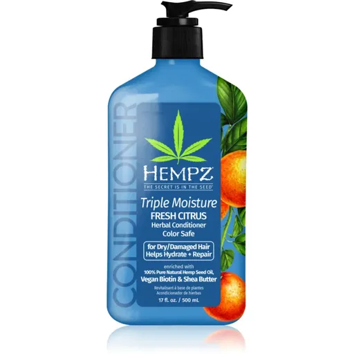 HEMPZ Triple Moisture hydratační kondicionér na vlasy 500 ml