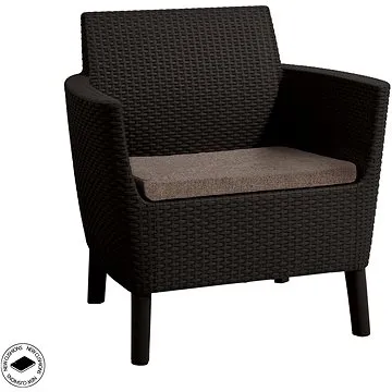 KETER Křeslo zahradní SALEMO DUO, hnědé - 2ks v balení (244061)