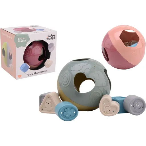 Johntoy Vkládačka koule Happy World bio plastic