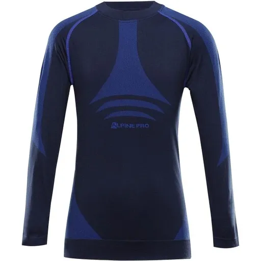 ALPINE PRO AMBOSO Dětské funkční spodní triko, tmavě modrá, velikost