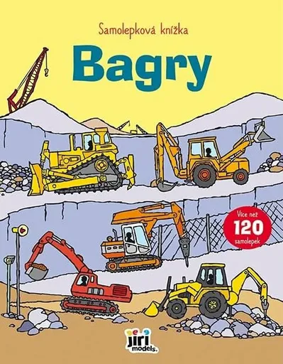 Samolepková knížka Bagry