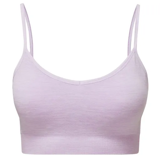 TriDri® Bezešvá sportovní podprsenka 3D Fit - Fialový melír | XS