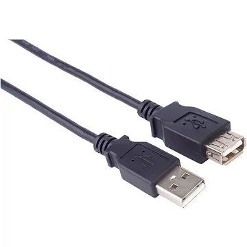 PremiumCord USB 2.0 prodlužovací 2m černý (kupaa2bk)
