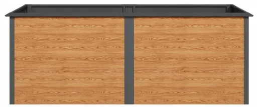 Jumi Ocelový vyvýšený záhon CM-316393 200 x 75 x 77 cm dekor dřevo