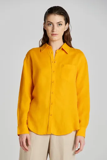 KOŠILE GANT REL LINEN SHIRT MEDAL YELLOW
