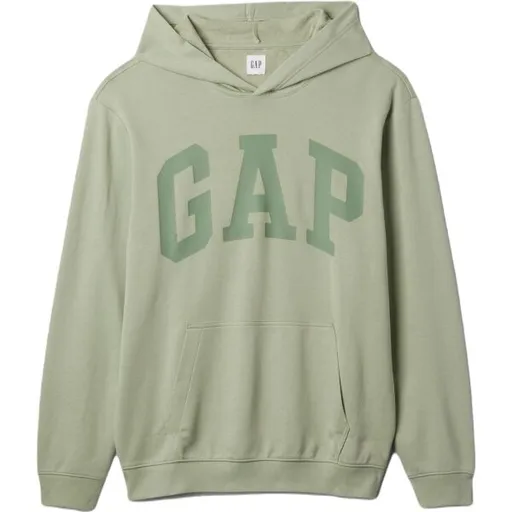 GAP LARGE TONAL LOGO Pánská mikina, světle zelená, velikost
