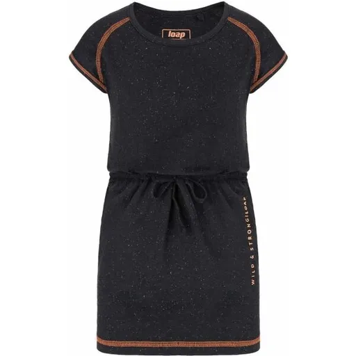 LOAP BUGGI Dívčí sportovní šaty, černá, velikost 122-128