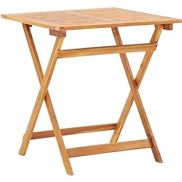 Skládací zahradní stůl 70 x 70 x 75 cm masivní akáciové dřevo (46348)