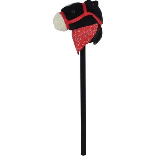 Kůň na tyči se zvuky černý