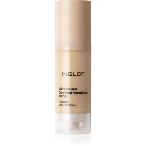 Inglot Skin Focused Care Face Foundation SPF 50 krycí make-up SPF 50 odstín 301 Light Olive 30 ml