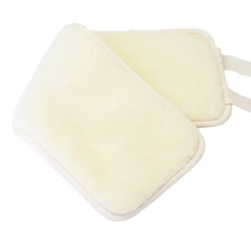 Babička Ovečková Ledvinový oboustranný pás na zavazování z kašmíru a ovčí vlny merino přírodní