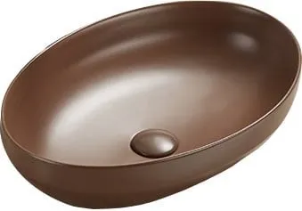 MEXEN Cornelia umyvadlo na desku 50x36, hnědá mat 21885068