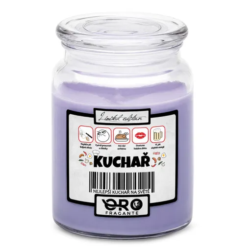 Svíčka Kuchař 100% (Vůně svíčky: Levandule)
