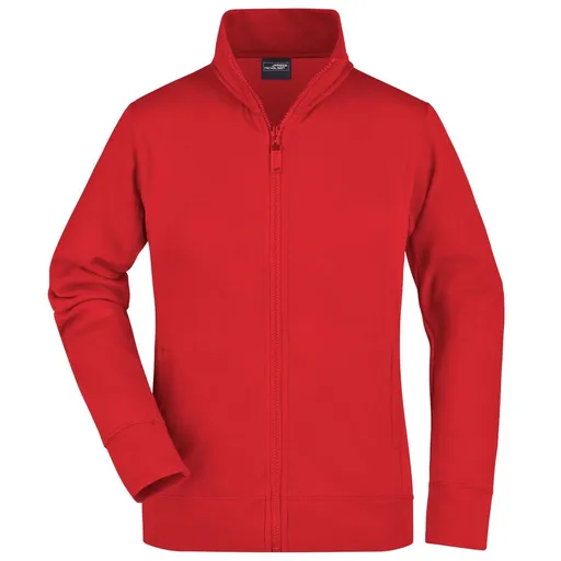 James & Nicholson (Daiber) Dámská jednobarevná mikina JN052 - Červená | M