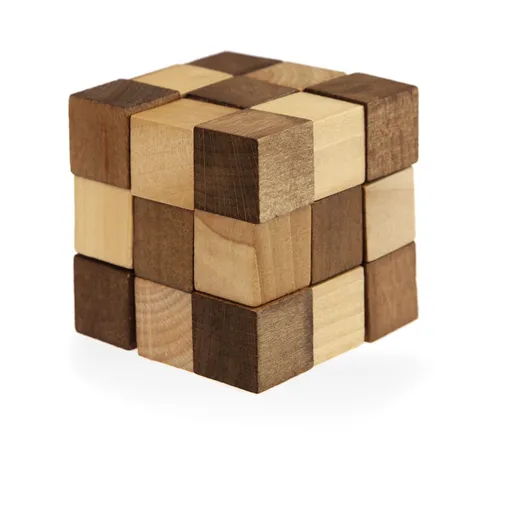 Alltoys Dřevěný hlavolam Krychle