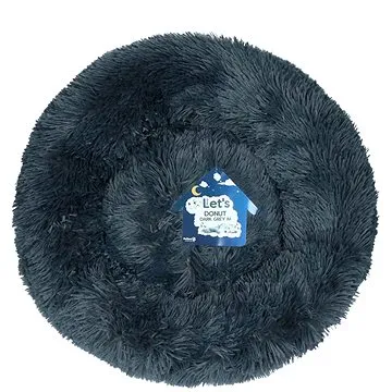 Let's Sleep Donut pelíšek tmavě šedý 50 cm (8716759596313)