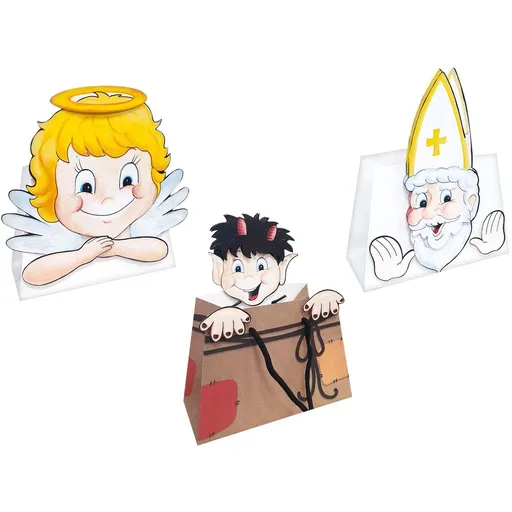 Anděl Přerov Mikulášská taška papírová 22 x 22 cm