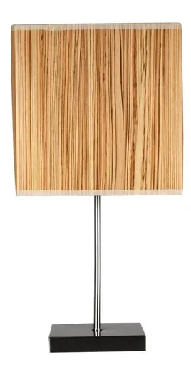 Stolní lampa ze saténu/borovice kajmanského původu