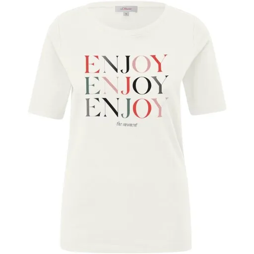 s.Oliver RL T-SHIRT Dámské tričko, bílá, velikost