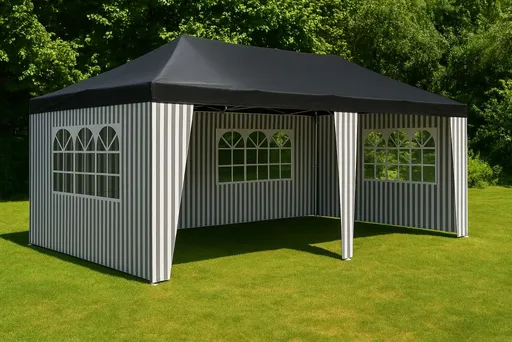 Zahradní stan 3×6 m s klik systémem a bočními stěnami