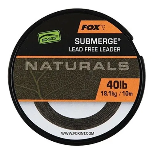 Fox Šňůra Bez Olověného Jádra Naturals Leader 10 m - 40lb,Fox Šňůra Bez Olověného Jádra Naturals Leader 10 m - 40lb