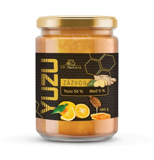 Dr. Natural Yuzu + Med + Zázvor 580 g