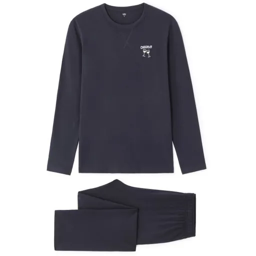 CELIO XMIPYCHAMP Pánské pyžamo, tmavě modrá, velikost