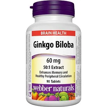 Webber Naturals Ginkgo Biloba 60 mg 90 tbl (4967)