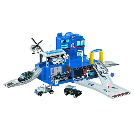 Alltoys Policejní hrací set + 4 autíčka
