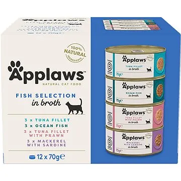 Applaws konzerva Cat multipack rybí výběr 12 × 70 g (5060333437381)
