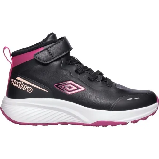 Umbro RAMSEY MID Dětská volnočasová kotníková obuv, černá, velikost 34