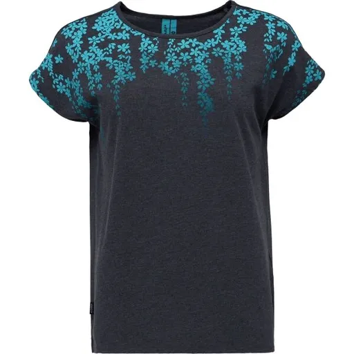 LOAP AUKENA Dámské tričko, tmavě šedá, velikost