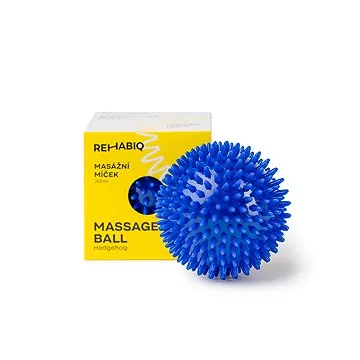 Rehabiq Masážní míček ježek modrý, 10 cm (RIQ-JEZ10)
