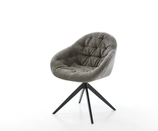 Jídelní židle Gaio-Flex bouclé Měkký tmavě béžová křížová