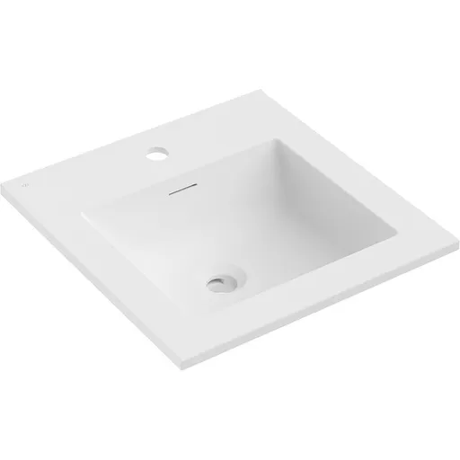 MEXEN Otis umyvadlo zapuštěné do desky 46 x 46,5, bílá mat 25184501