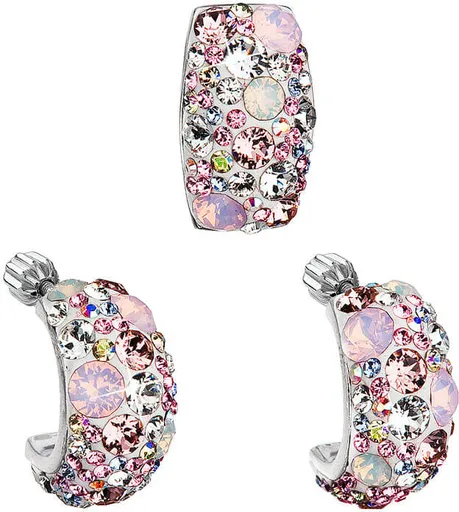 Evolution Group - Pavona Sada šperků s krystaly Swarovski Magic Rose 39116.3 (náušnice, přívěsek)