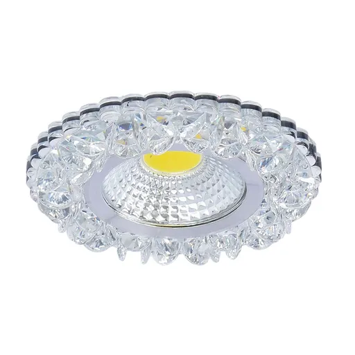 Kulaté stropní svítidlo, bezbarvé, LED, 5W, SAK-03