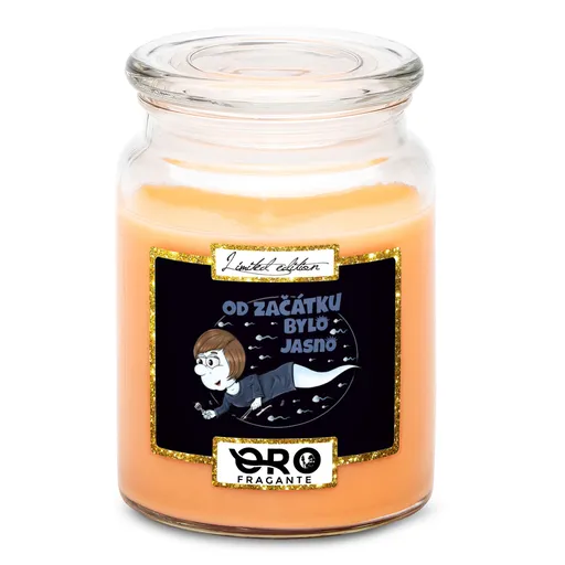 Svíčka Řasařská spermie (Vůně svíčky: Tropické ovoce)