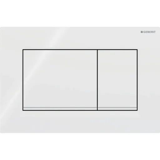 Geberit ovládací tlačítko SIGMA30 bílá proužky bílá mat plastová 115.883.11.1