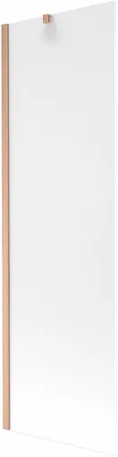 MEXEN/S Next vanová zástěna FIX 60 x 150, dekor, měď kartáčovaná 895-060-000-00-30-65